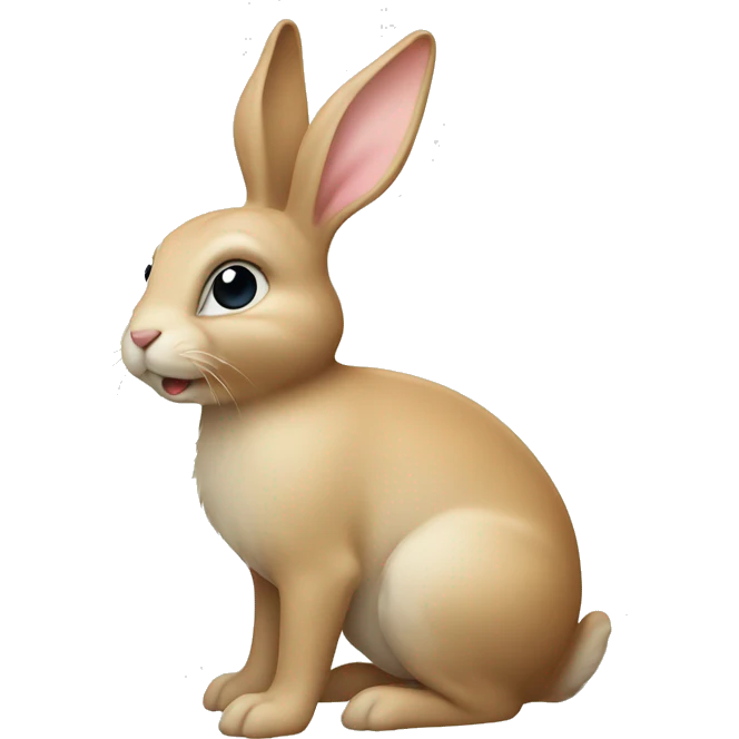 beige bunny emoji
