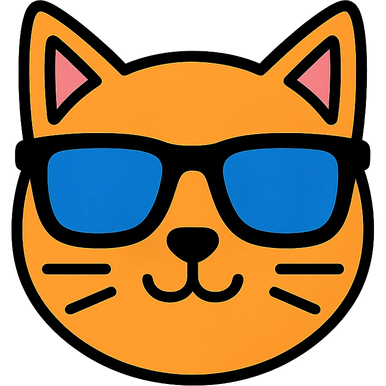 cat wearing sunglasses emoji