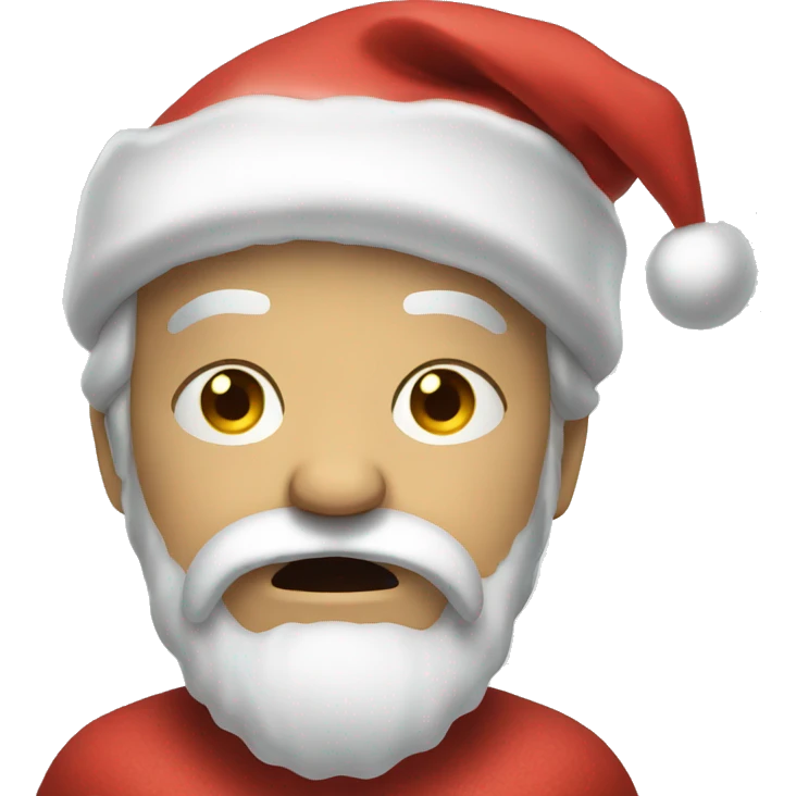 crying santa emoji