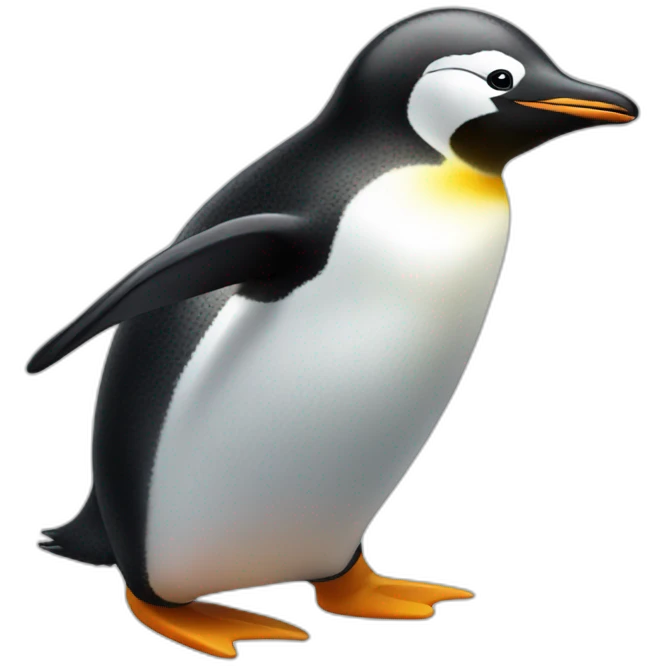 Smiling penguin emoji