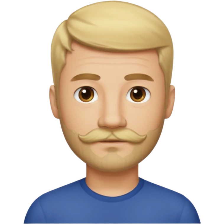 short blond hair clean cut mustache and beard 5ft 9 140lbs titian emoji