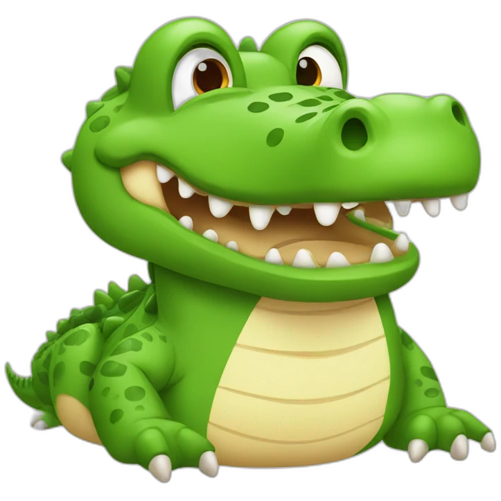 Crocodile kawaii emoji
