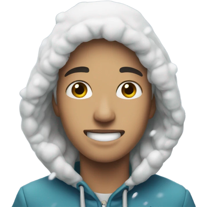Snowing emoji