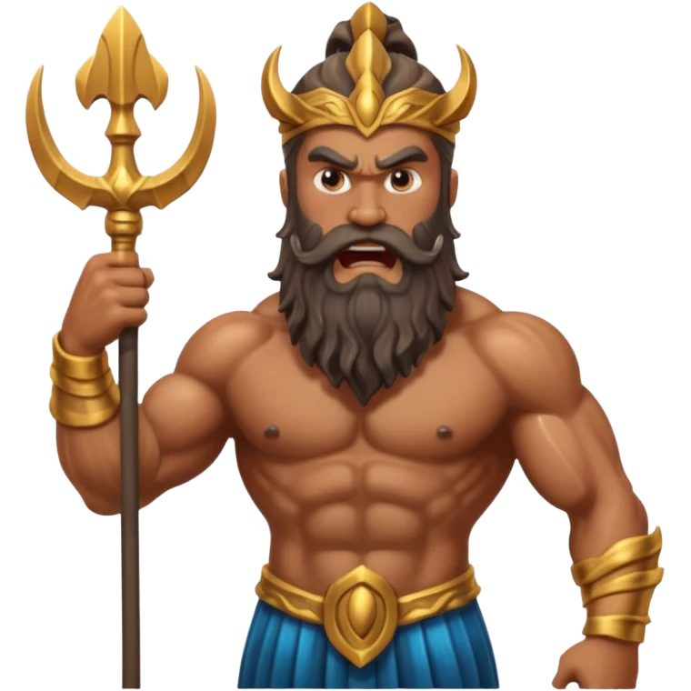 poseidon, angry emoji