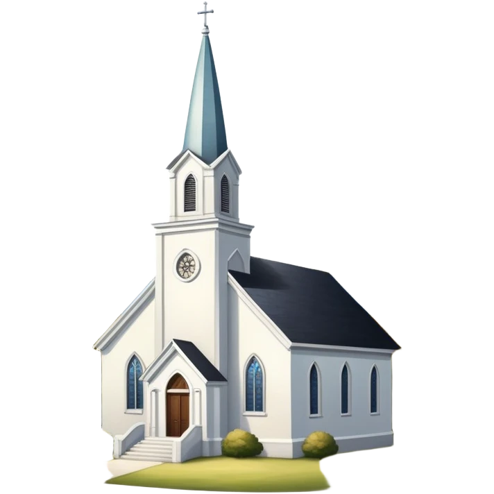 Thomas Kincaid painting of church emoji
