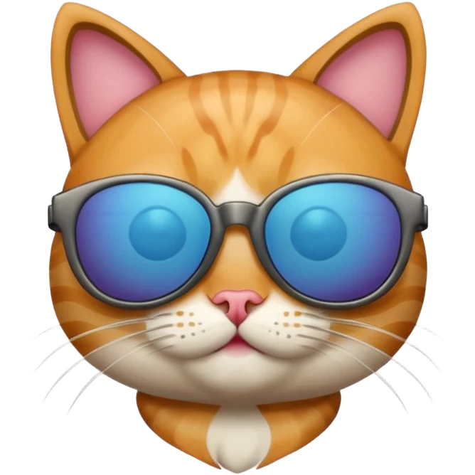 Cat wearing sunglasses emoji