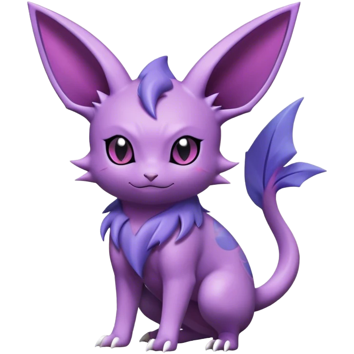 Noibat-Nidorino-Espeon-hybrid, full body emoji