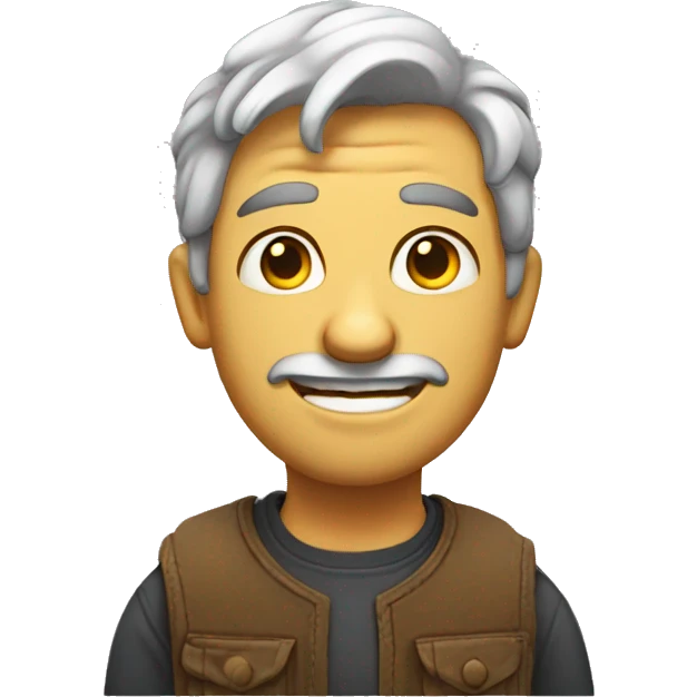 Mewing man emoji