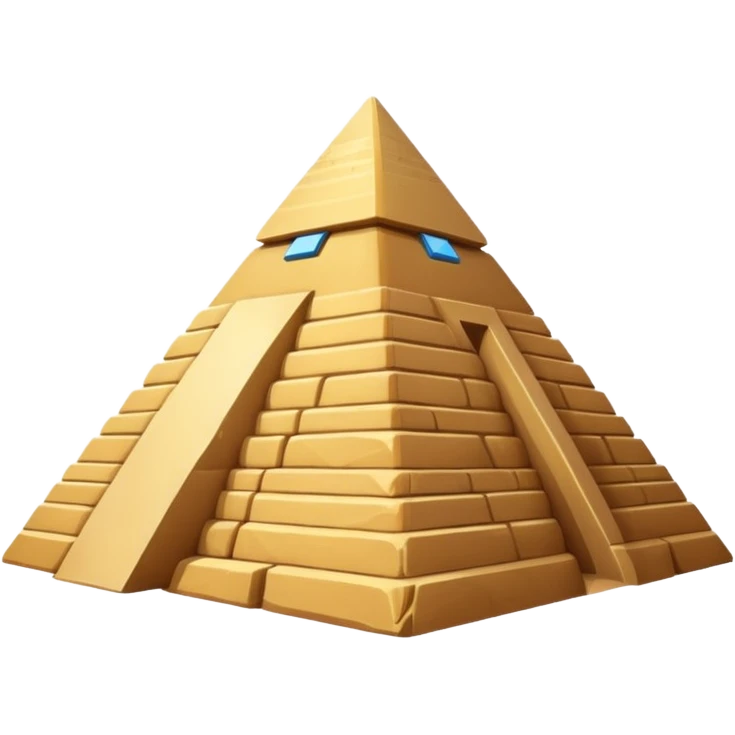 An Egyptian pyramid emoji