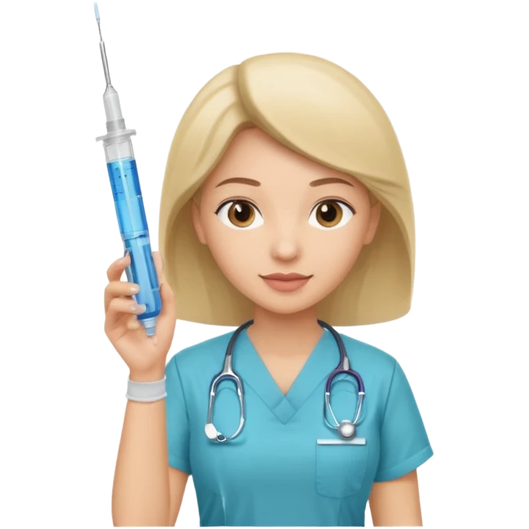 Nurse with syringe emoji
