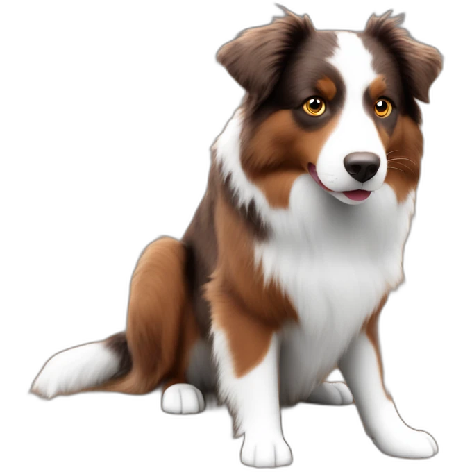 Australian Shepherd red murl emoji