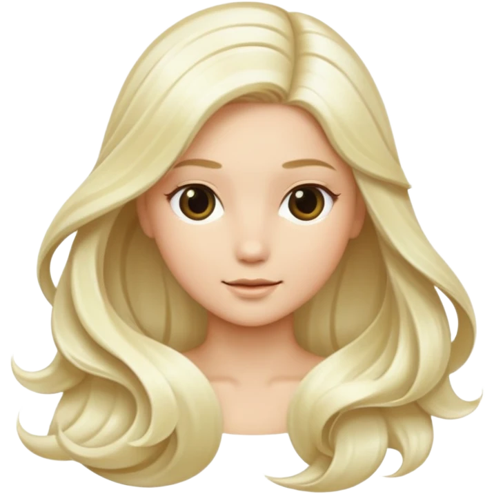Platinum blonde hair emoji