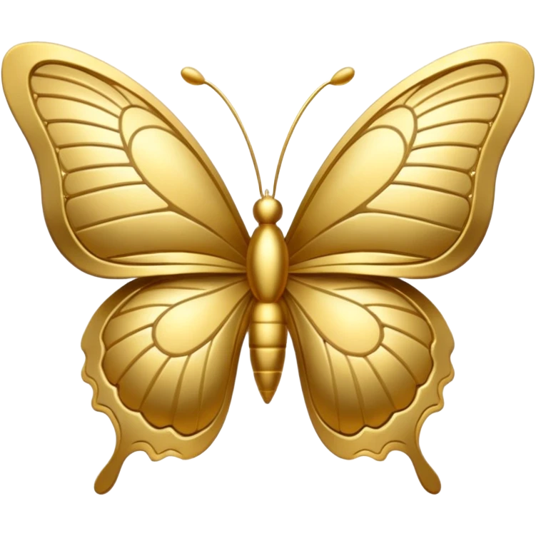 Gold butterfly emoji