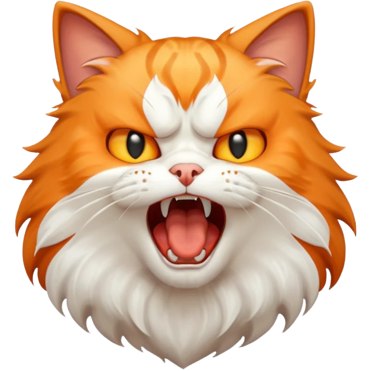 Chat qui crie de toute ses forces emoji