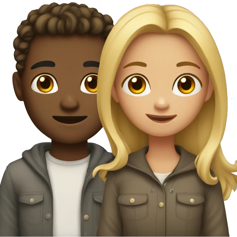 girl with her boyfriends emoji