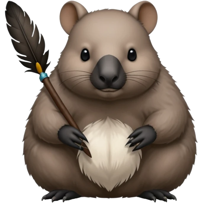 Wombat magpie emoji