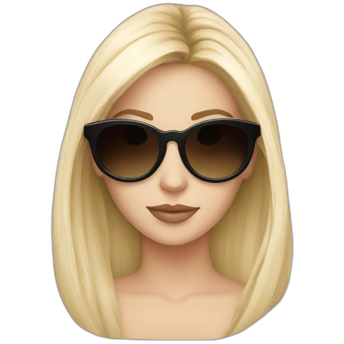 white girl nettle sunglasses emoji