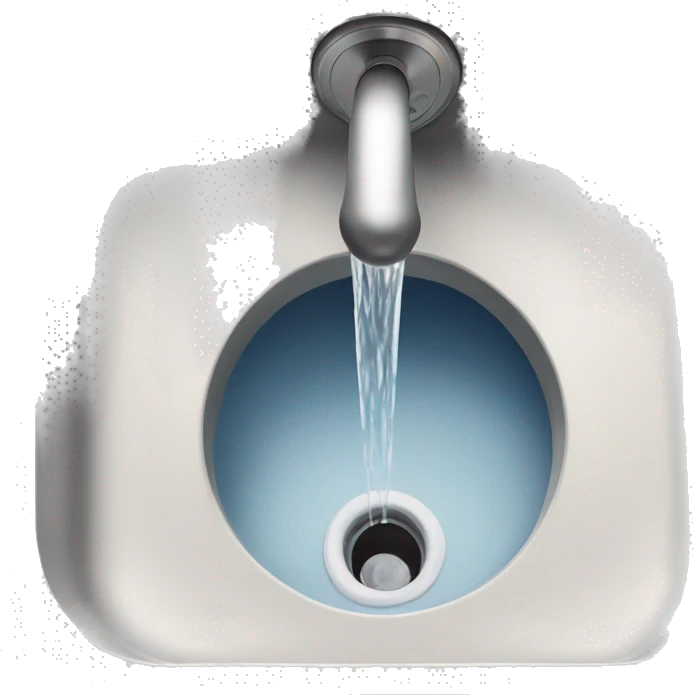 water going down the drain emoji