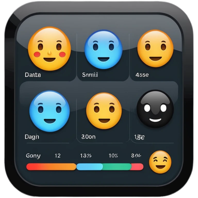 Mood tracking dashboard emoji
