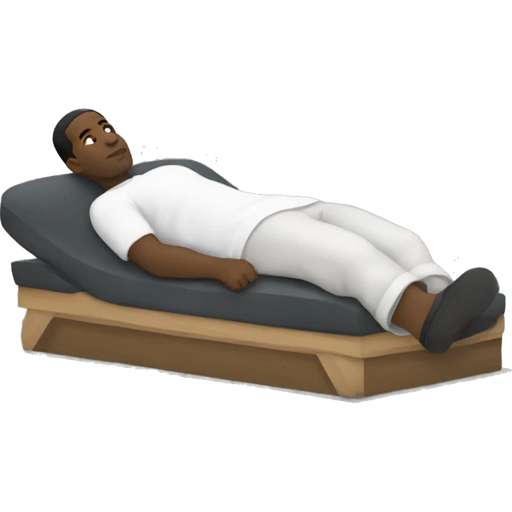 Black man laying down  emoji