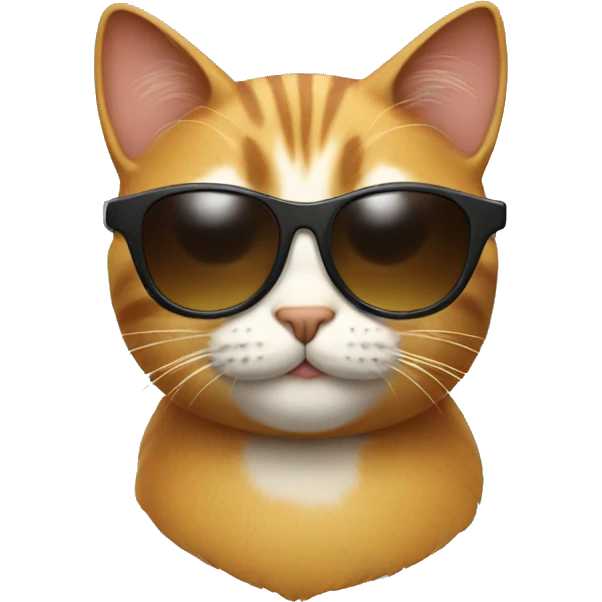 Cat with sunglasses emoji