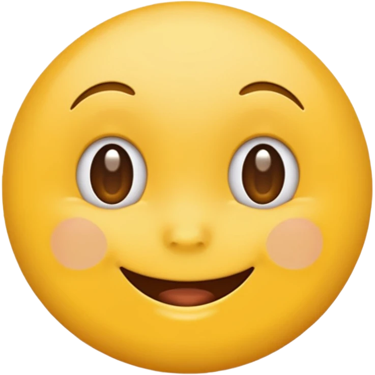 Emoji, yellow round teasing smile emoji
