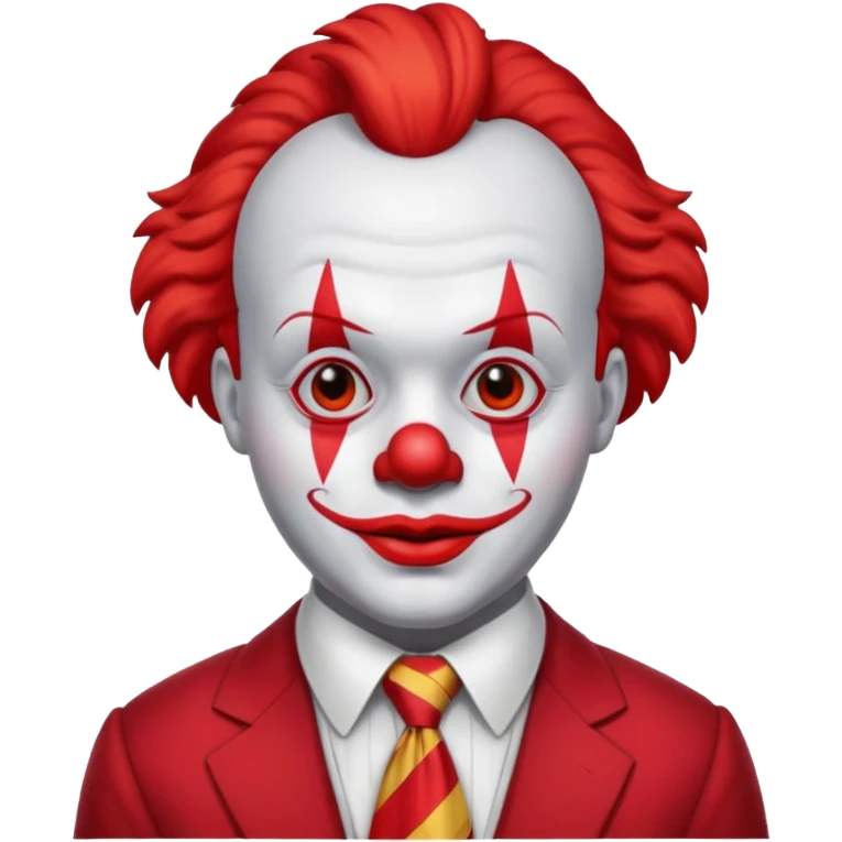 Clown with oversized red tie emoji