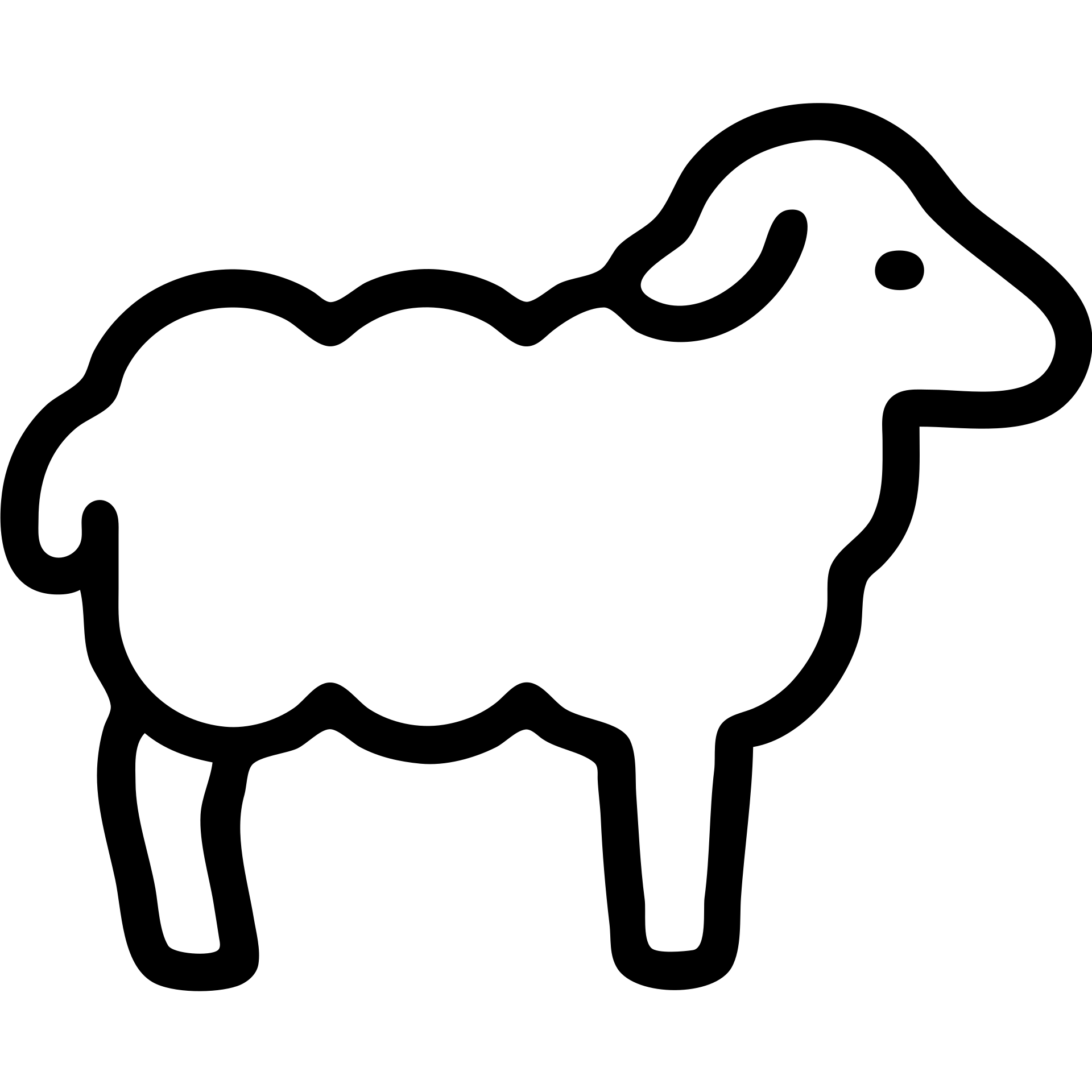 outlined sheep icon emoji