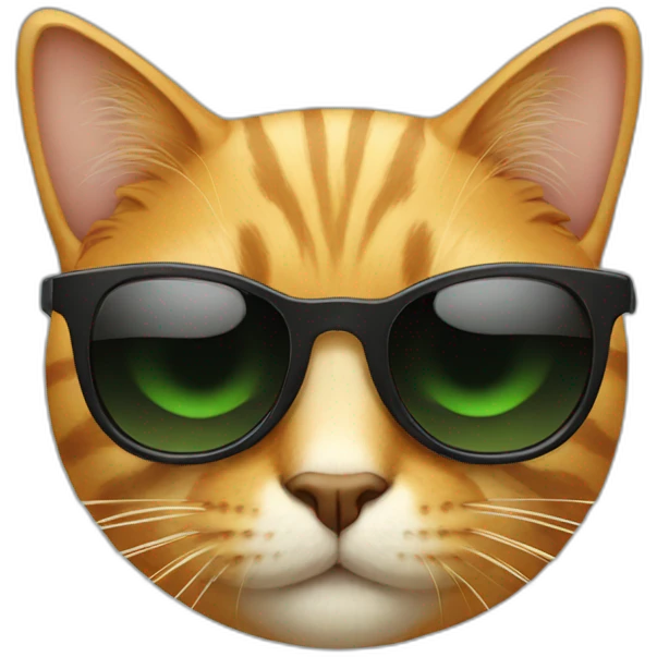 Cat with sunglasses emoji