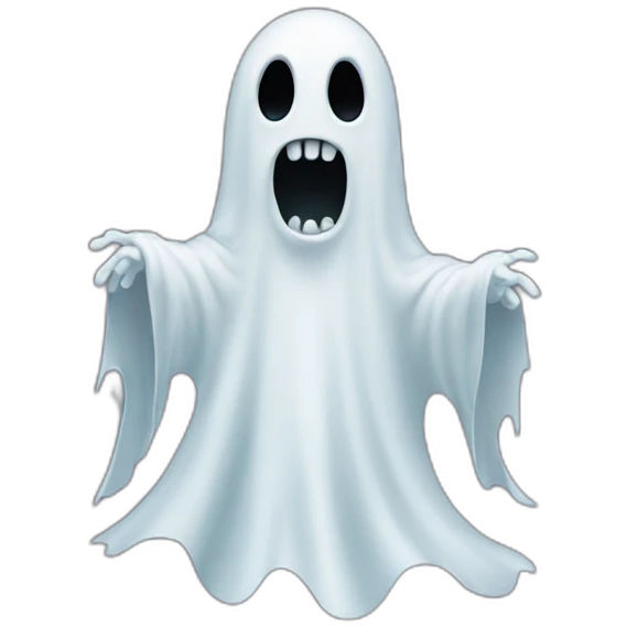 scary ghost emoji