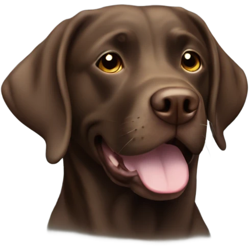 Chocolate lab,money, happy emoji