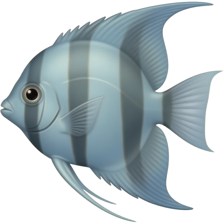 Smokey Blue freshwater Angelfish emoji