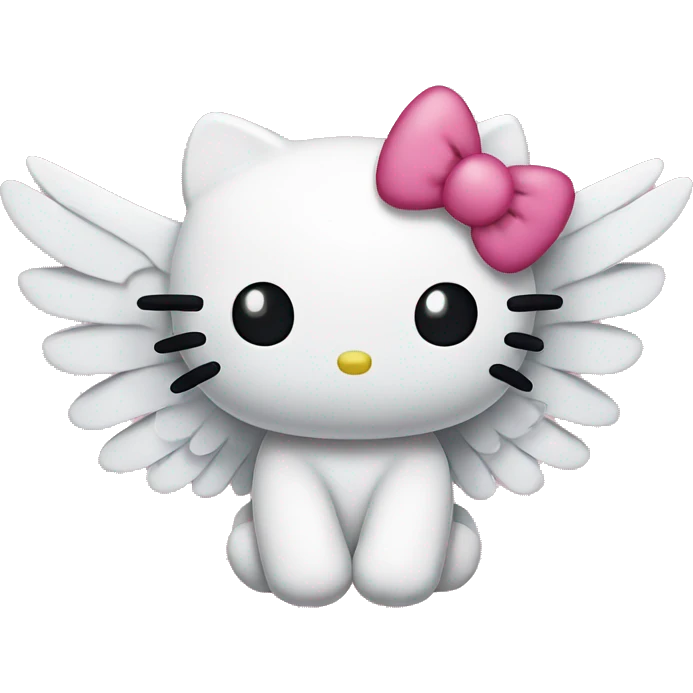 hello kitty with wings emoji