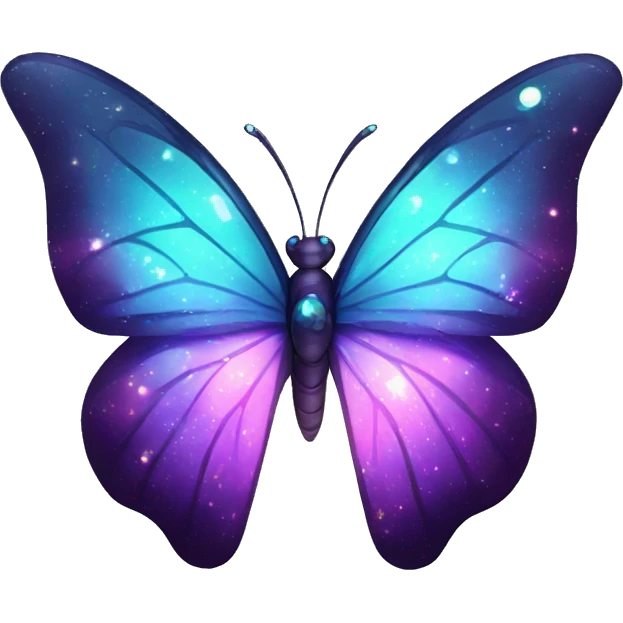 Shiny Nebula Gem Butterfly emoji