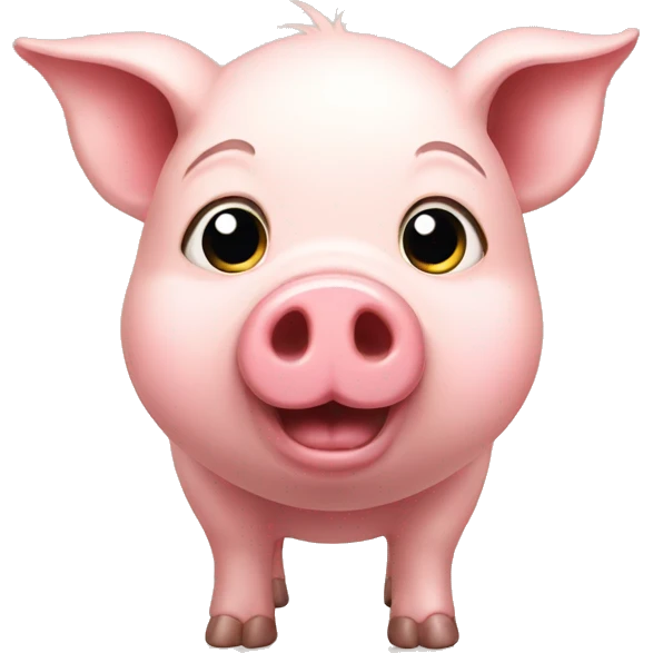 Cute pig emoji