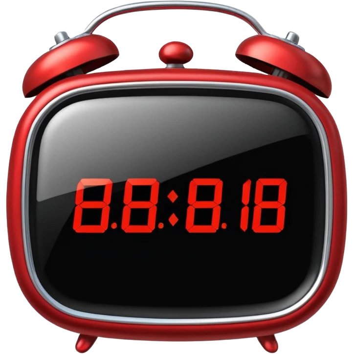  despertador rojo emoji