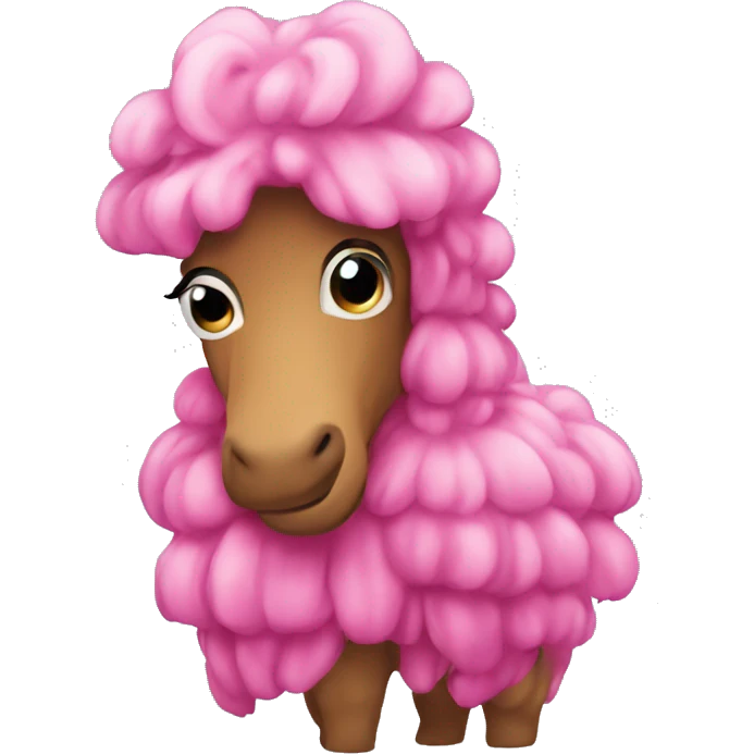 Pinkes kamel  emoji