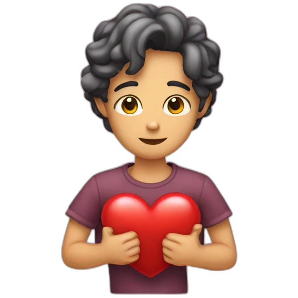 gesto corazon con manos emoji