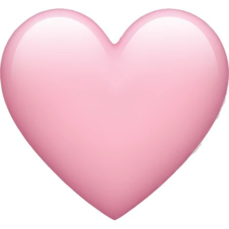 light pink heart emoji