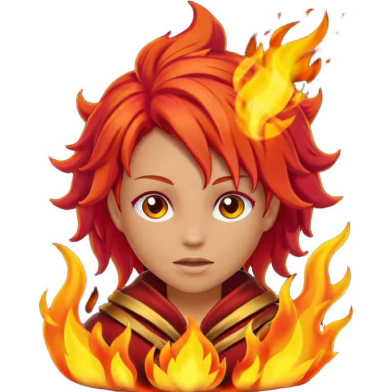 Capetinha com fogo por baixo emoji