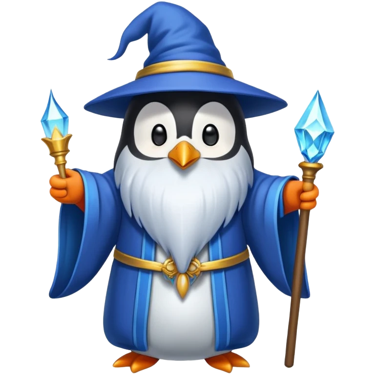 Penguin Wizard emoji