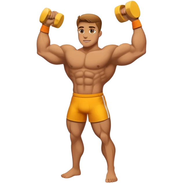 fit athletic body emoji