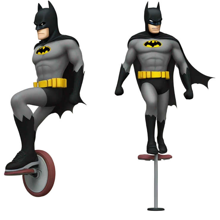 Batman on a pogo stick  emoji