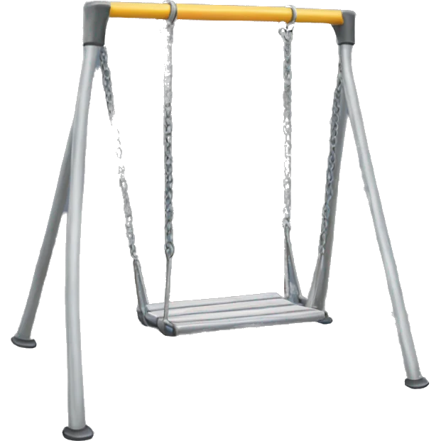 Metal swing set emoji