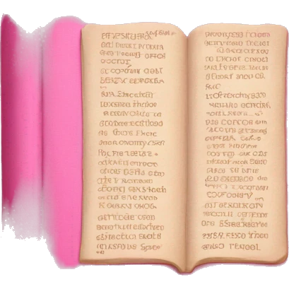 pink bible emoji