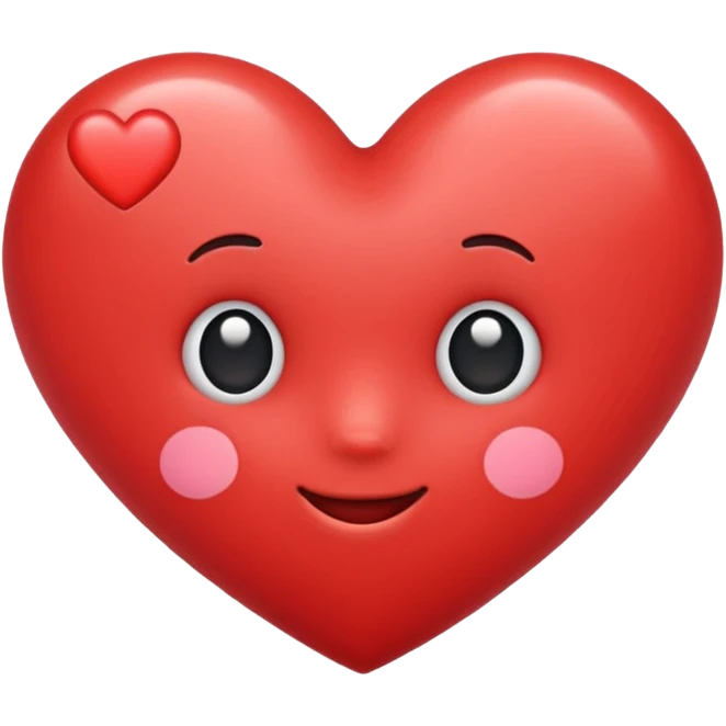 Cute heart emoji