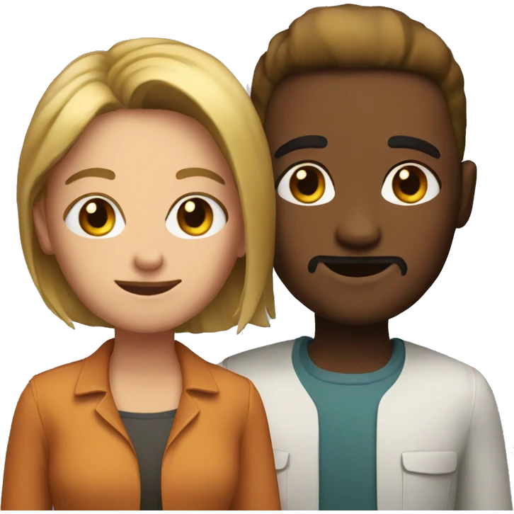 duo with striking features emoji