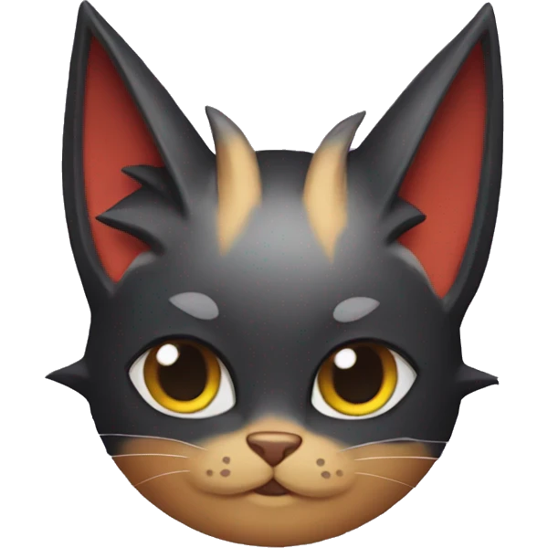 Litten-Cat with bat-ears emoji