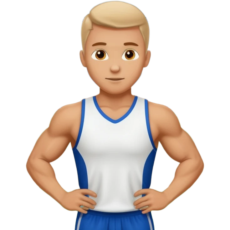 white sportsman in the playground emoji