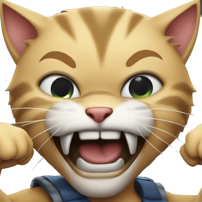 fighting cats emoji